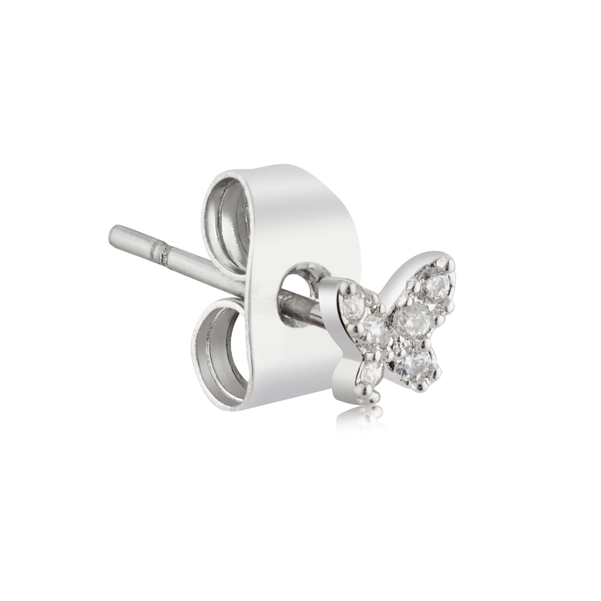 August Woods Silver CZ Butterfly 3 Stud Set