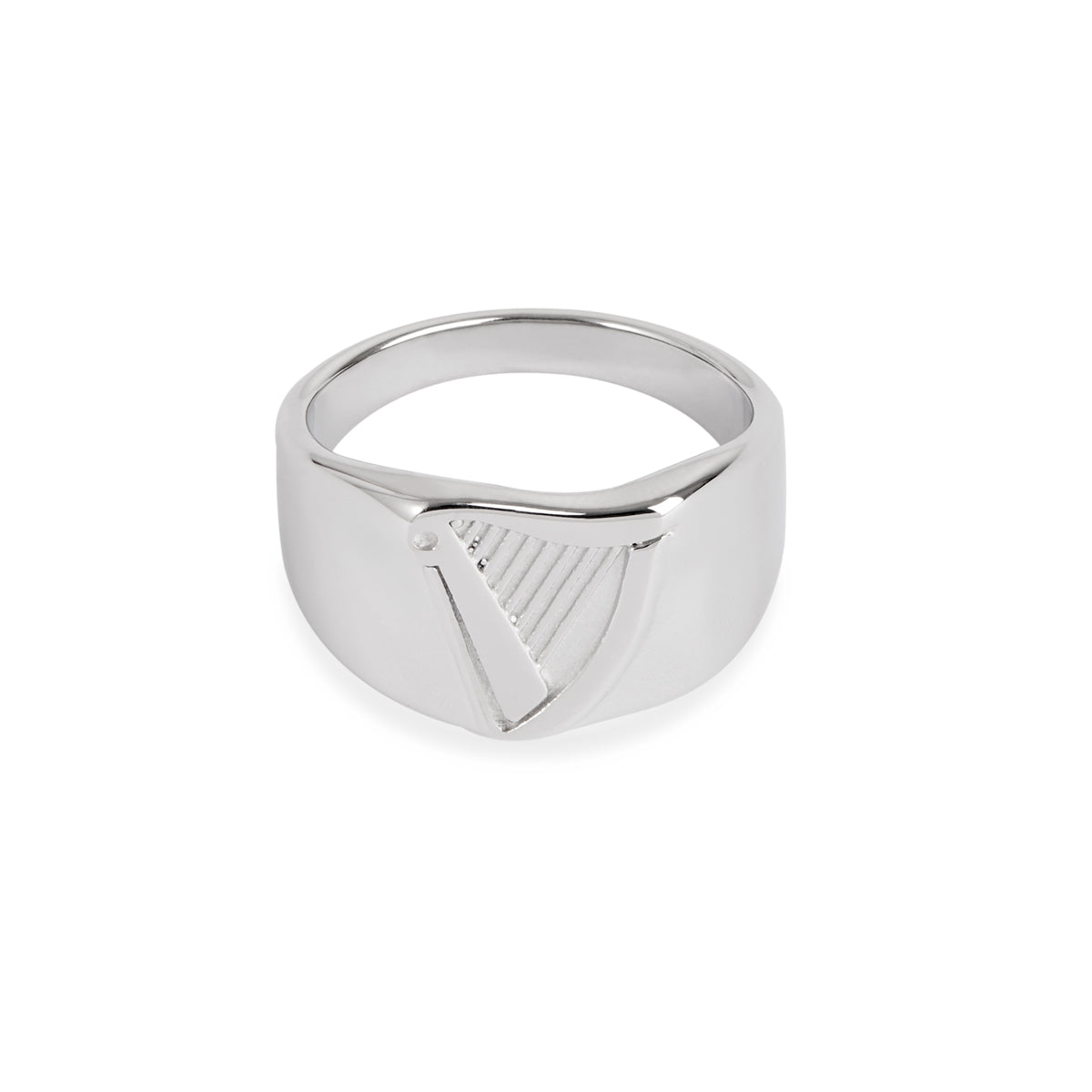 Over & Over Silver Stainless Steel Harp Ring