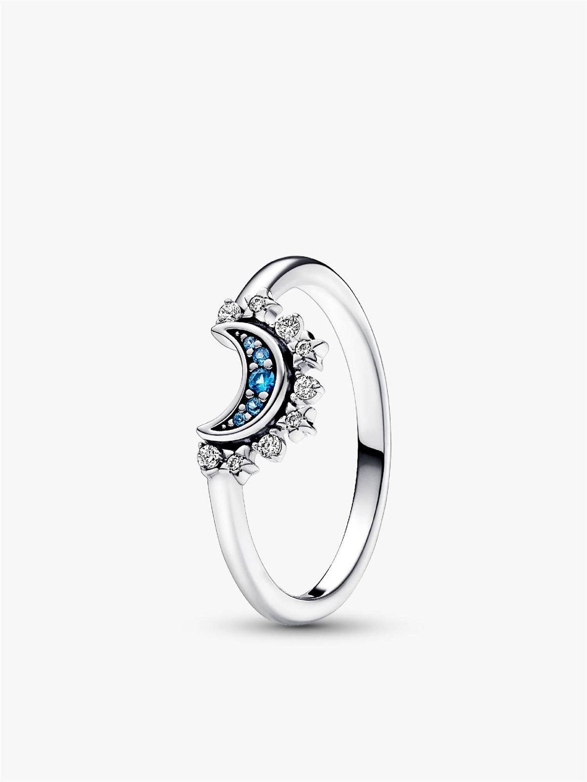 Pandora Two-Tone Sun and Moon Ring Set