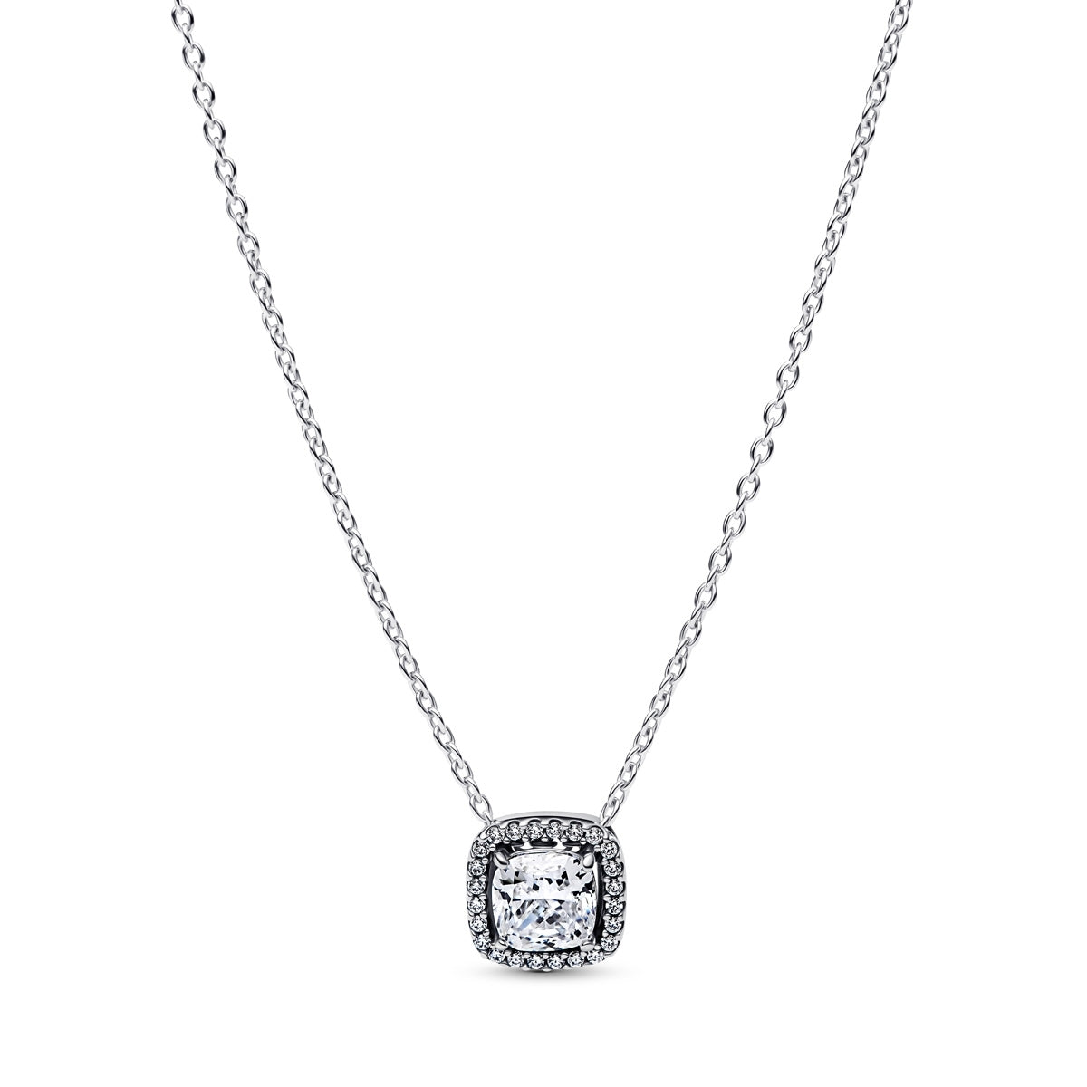 Pandora Silver Square Halo Jewellery Gift Set