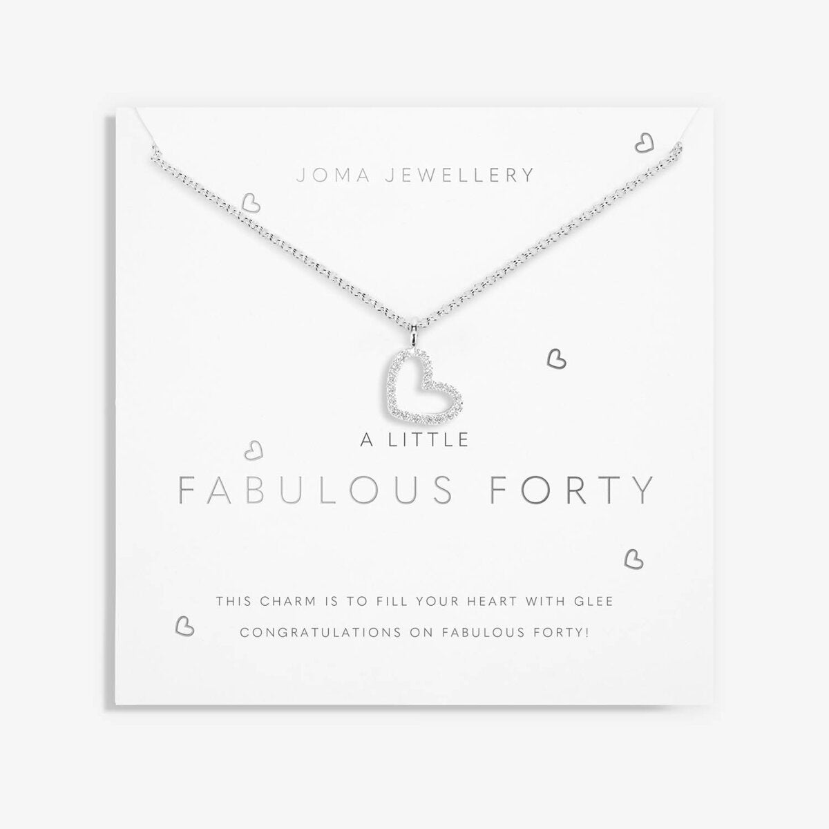 Joma A Little Fabulous Forty Heart Necklace