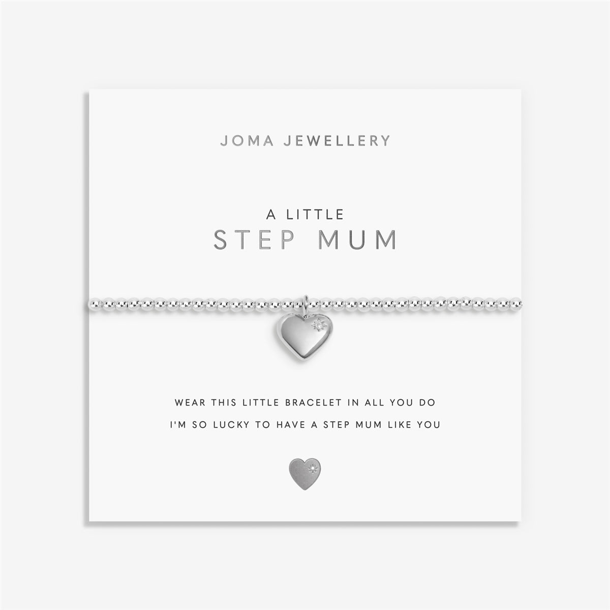 Joma A Little Step Mum Heart Bracelet