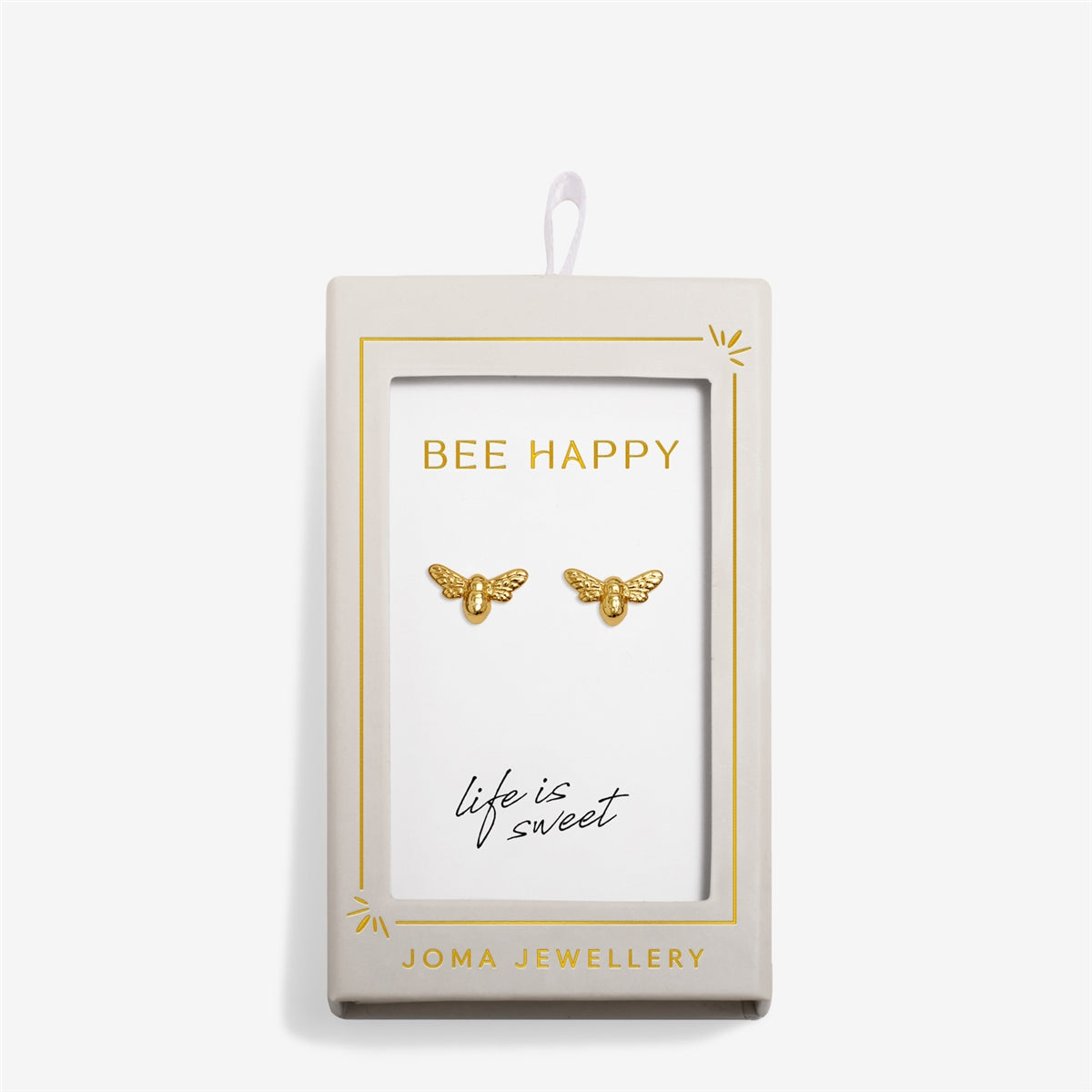 Joma Boxed Gold Bee Happy Earrings