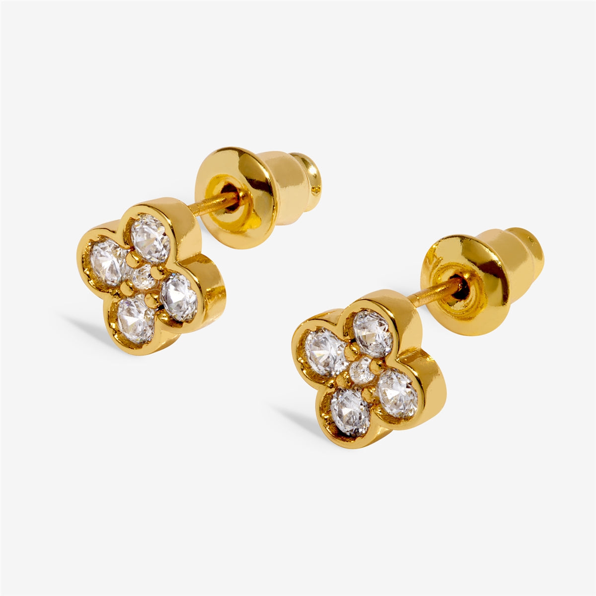 Joma Boxed Gold Luck Clover Earrings