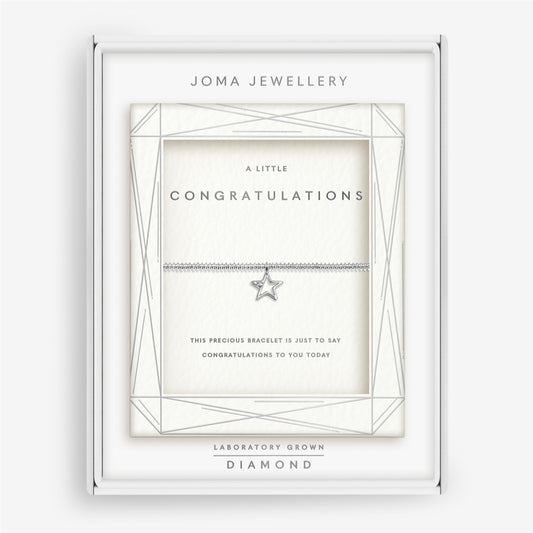 Joma Boxed Lab Grown Diamond Congratulations Bracelet