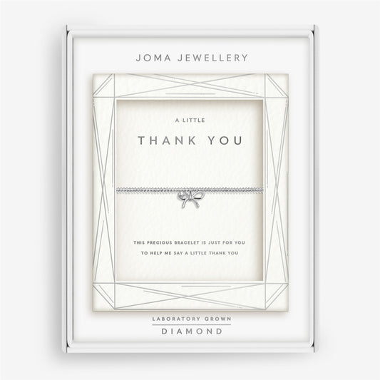 Joma Boxed Lab Grown Diamond Thank You Bracelet