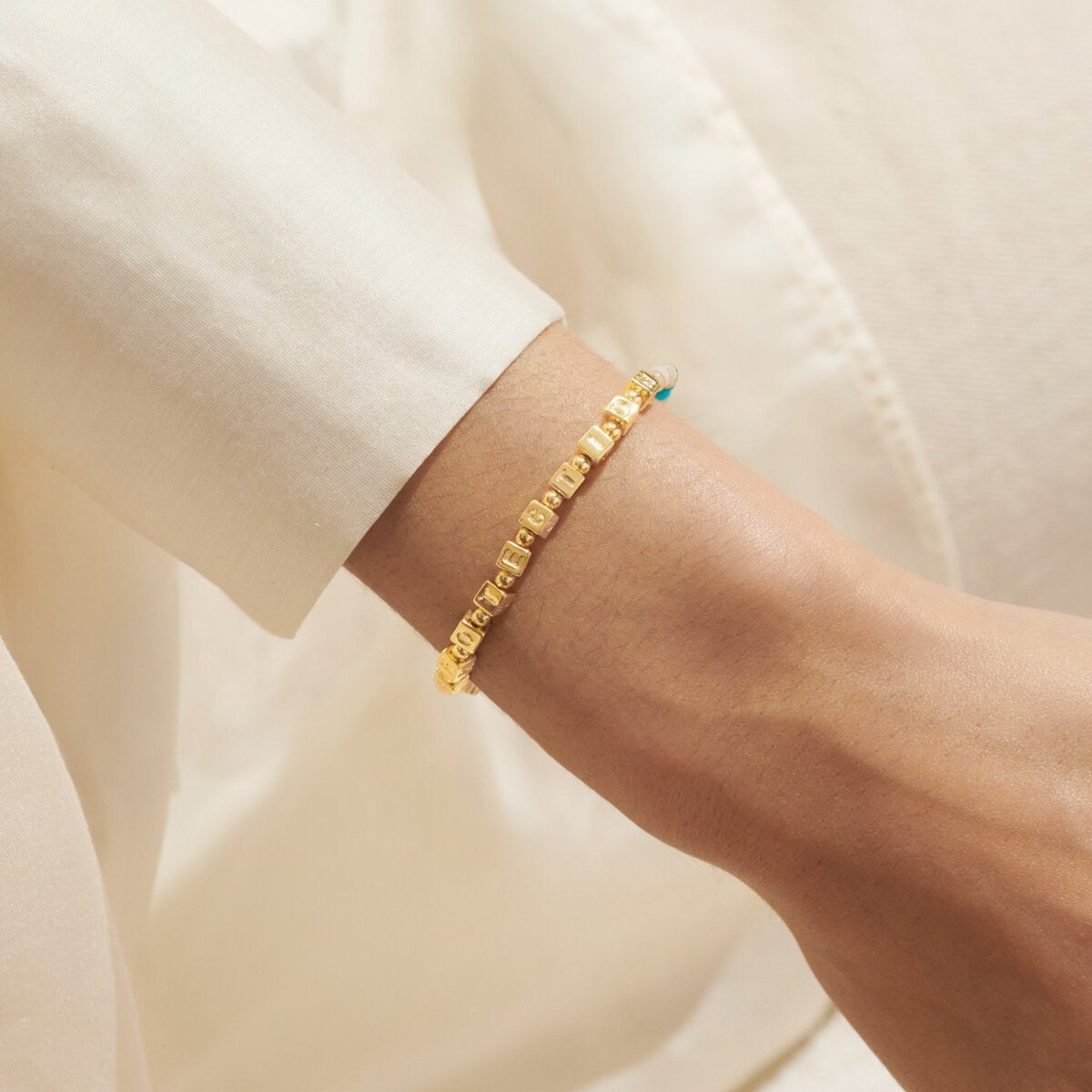 Joma Gold Protection Beaded Bracelet