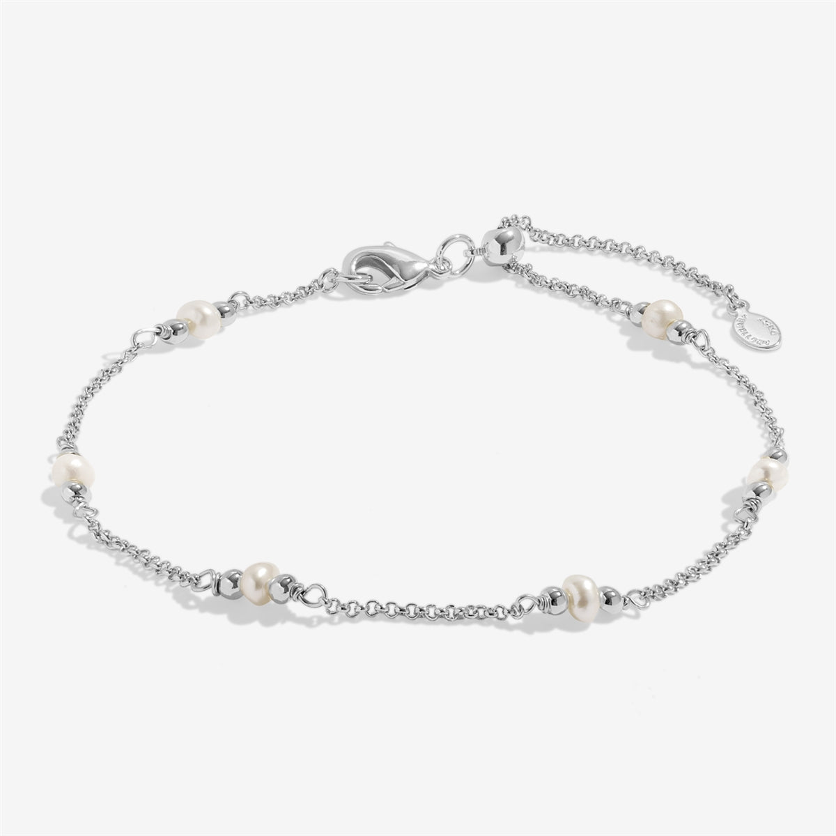 Joma Silver Freshwater Pearls Anklet