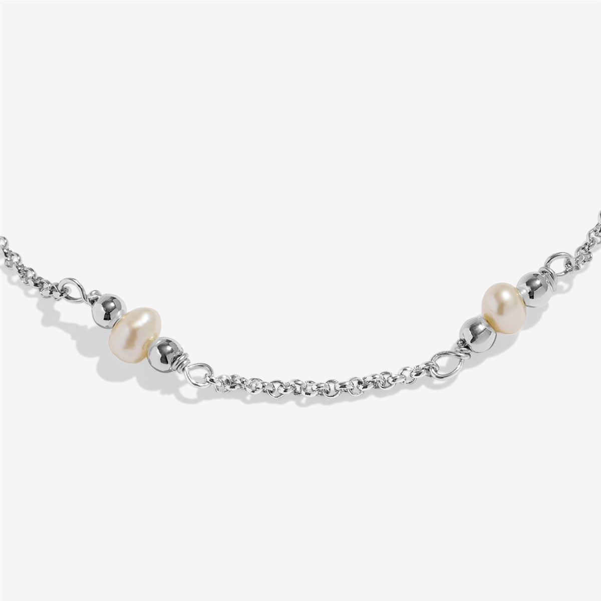 Joma Silver Freshwater Pearls Anklet