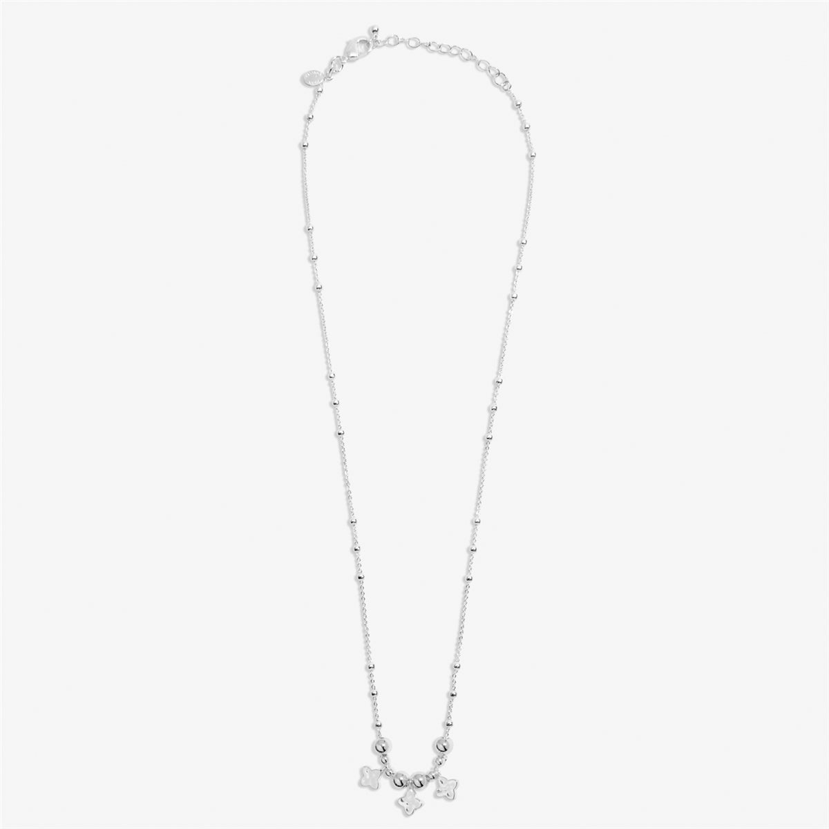 Joma Silver Trio Clover Style Necklace