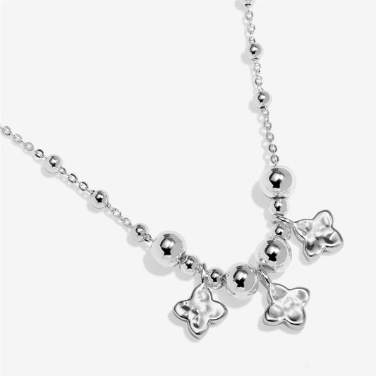 Joma Silver Trio Clover Style Necklace