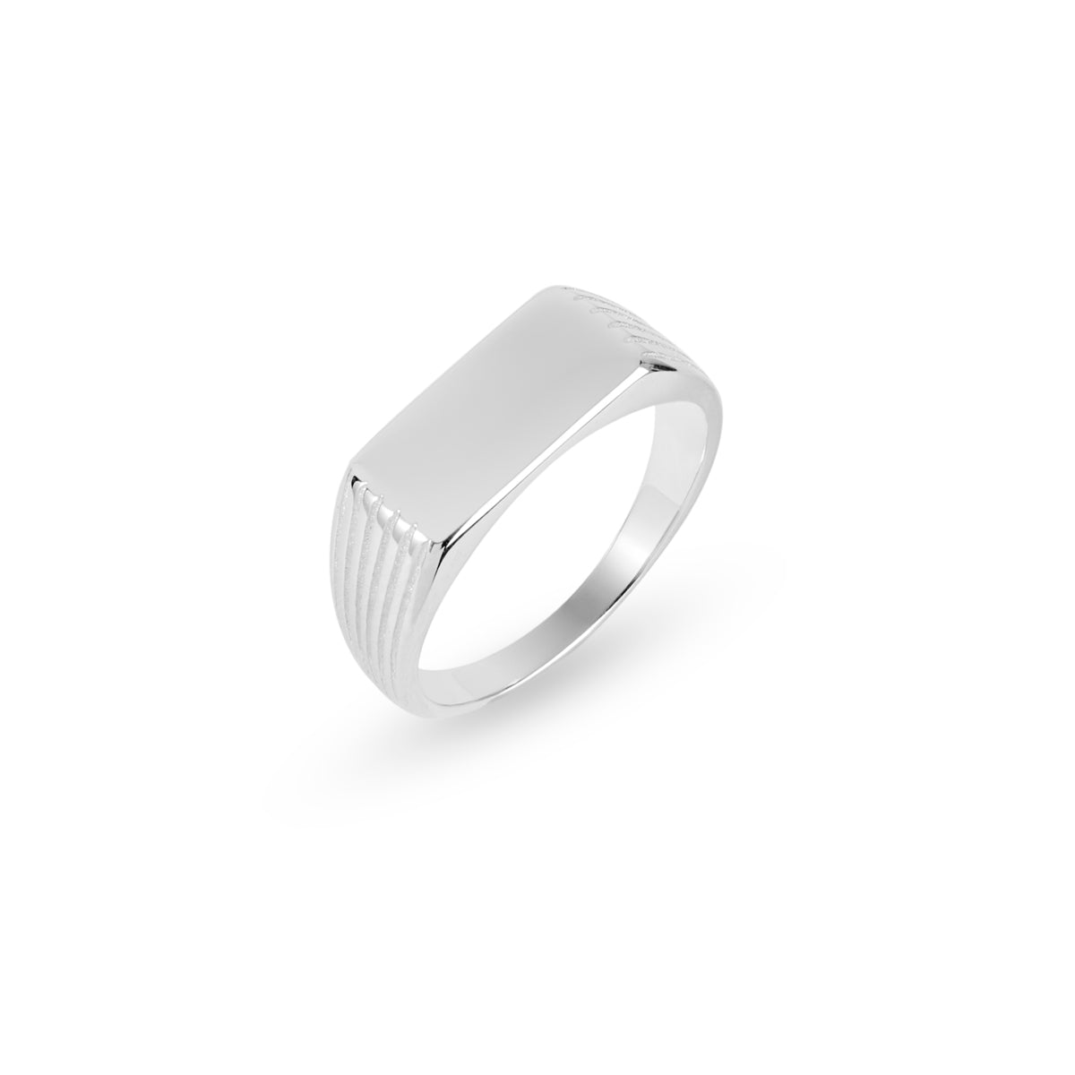 Argento Silver Men's Engraving Ring