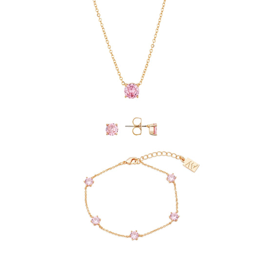 August Woods Gold Pink Sorbet Gift Set
