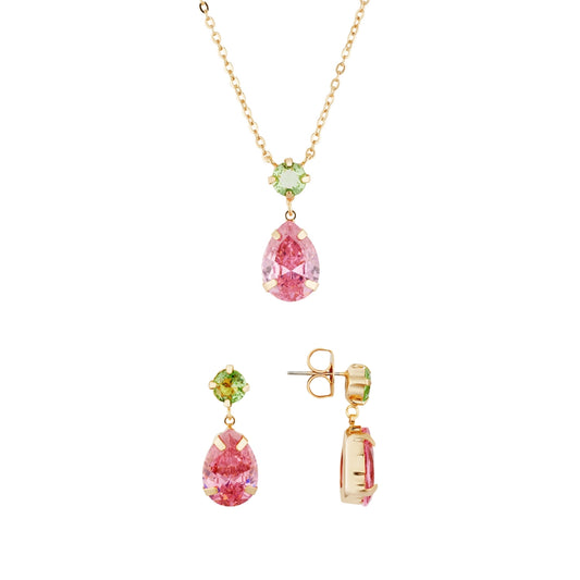 Gold Sorbet Pink Green Gift Set