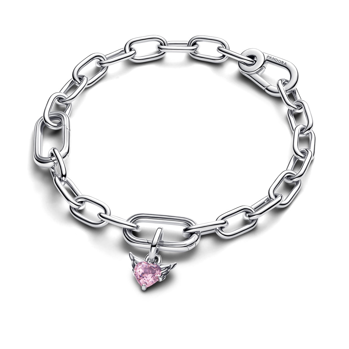 Pandora Silver Winged Heart Mini Dangle Charm