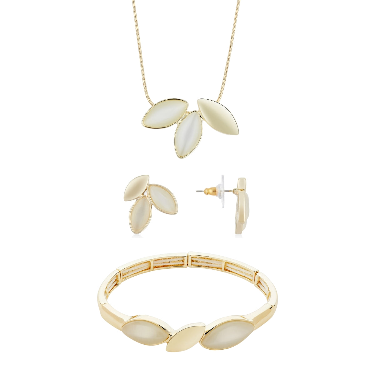 August Woods Gold Flora White Petal Gift Set