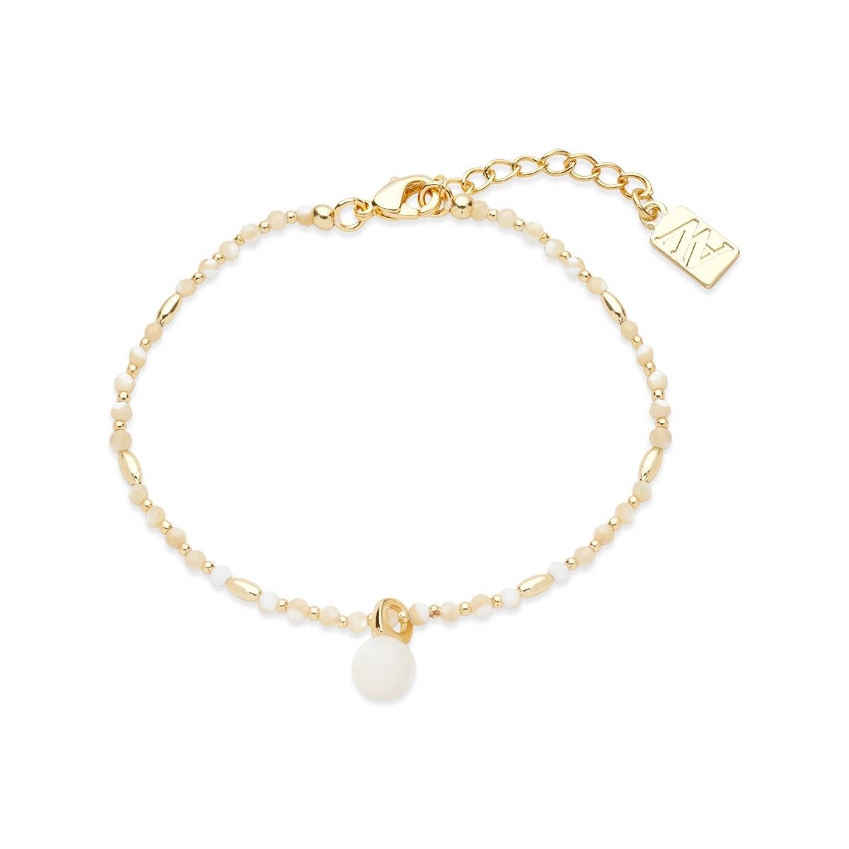 August Woods Gold Nude Shell Drop Bead Gift Set