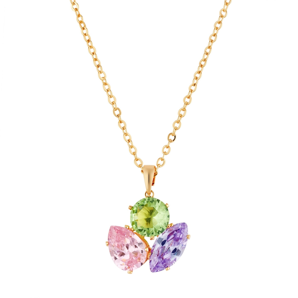 August Woods Gold Sorbet Trio CZ Gift Set