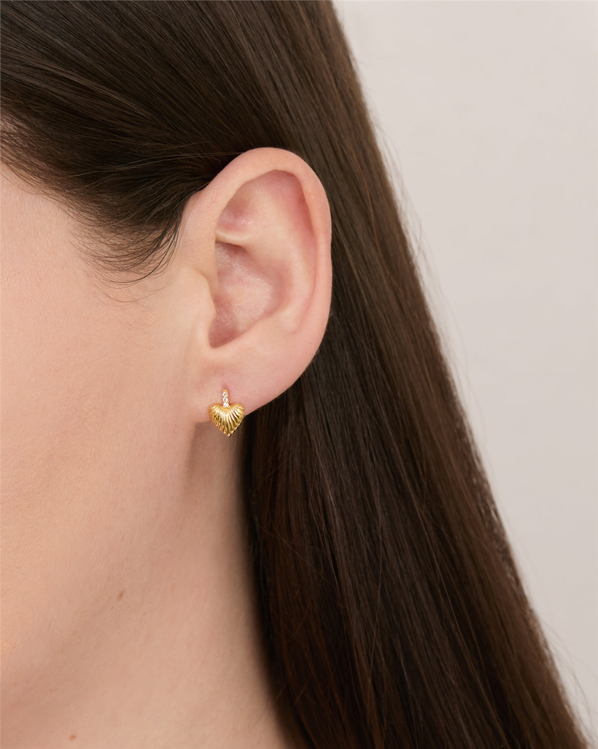Argento Gold Wave Heart Gift Set