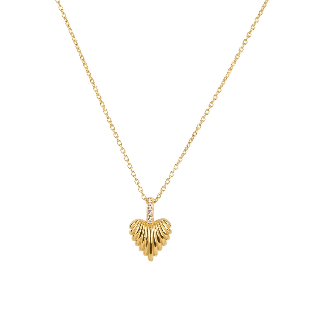 Argento Gold Wave Heart Gift Set