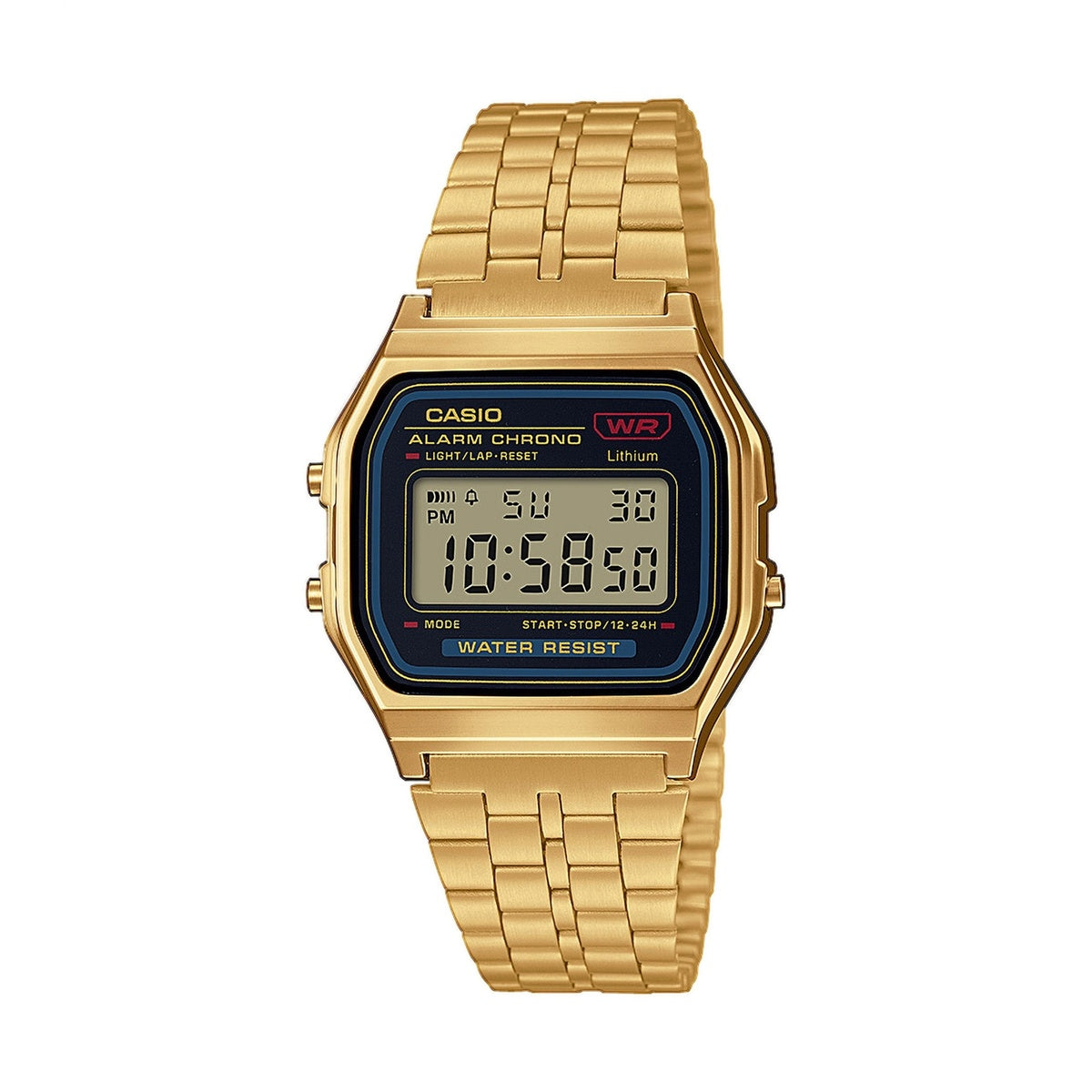 Casio Vintage A159WGEA-1EF Gold Stainless Steel Bracelet Digital Watch