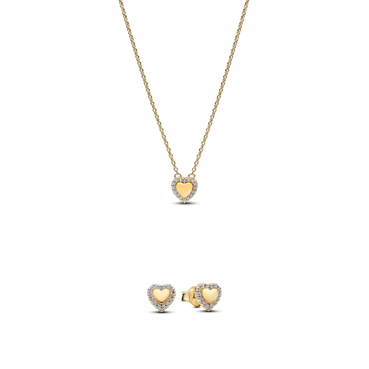 Pandora Gold Heart Halo Gift Set