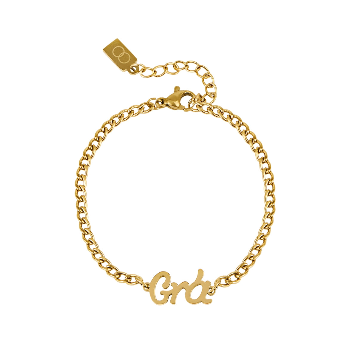 Over & Over Gold Stainless Steel Grá Chain Bracelet