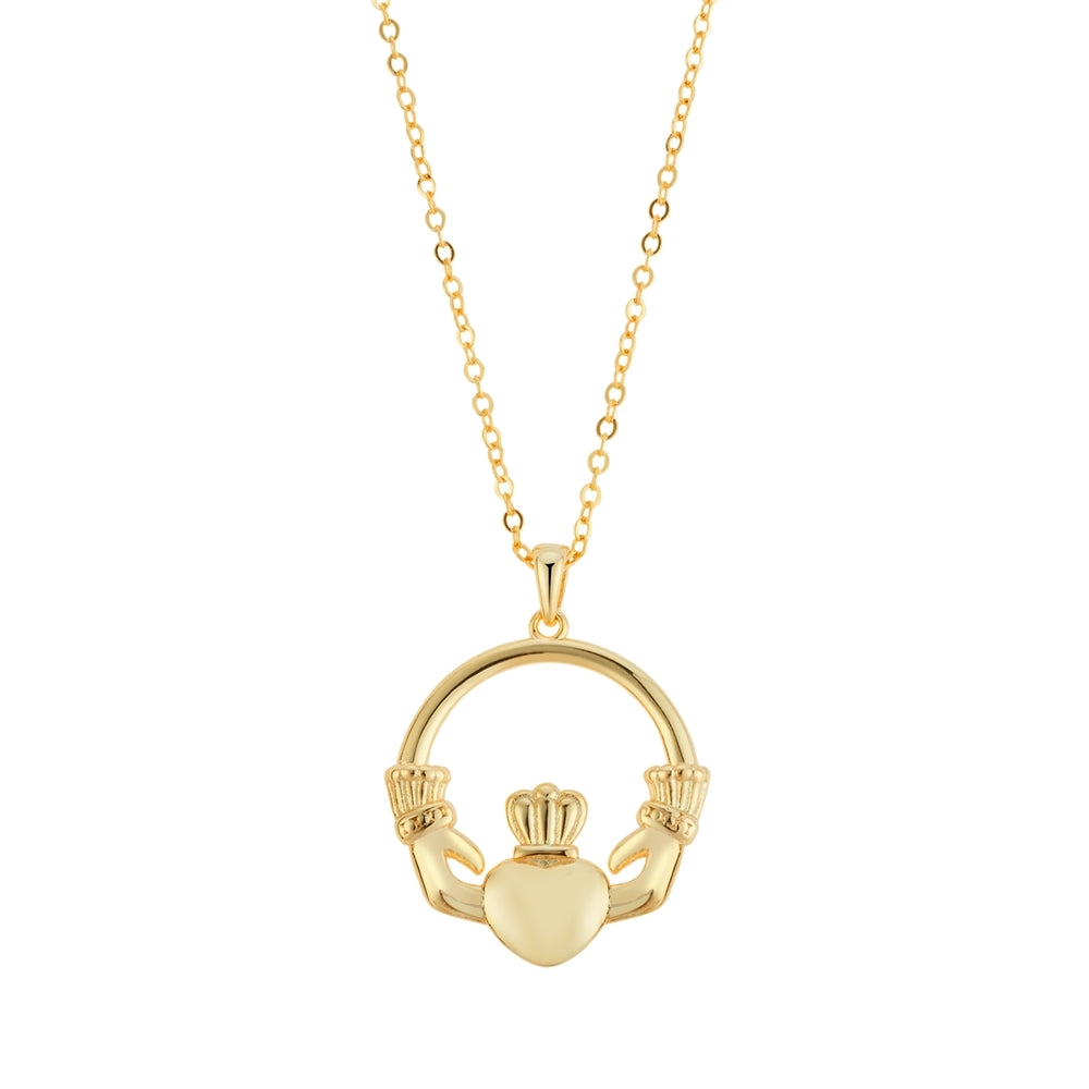Argento Gold Love Claddagh Necklace Stack