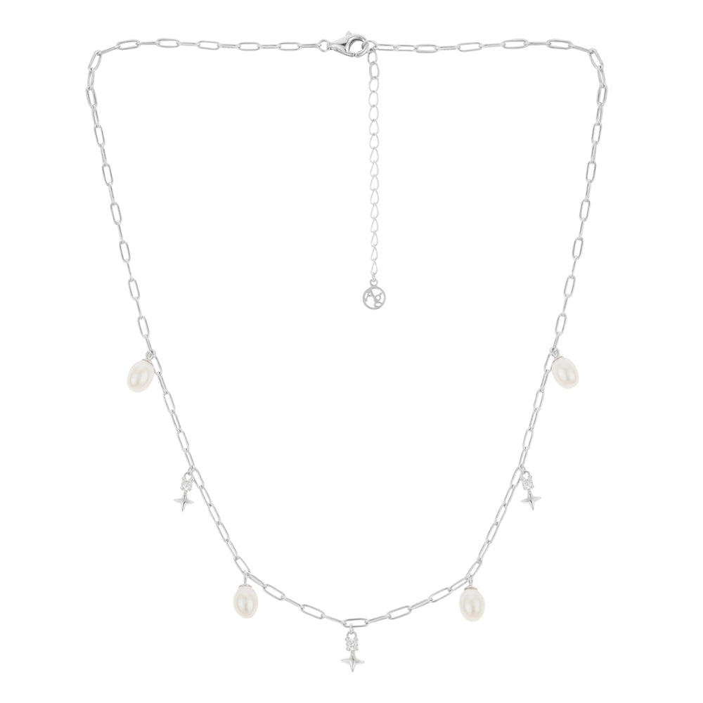 Argento Silver Midnight Star Necklace Stack