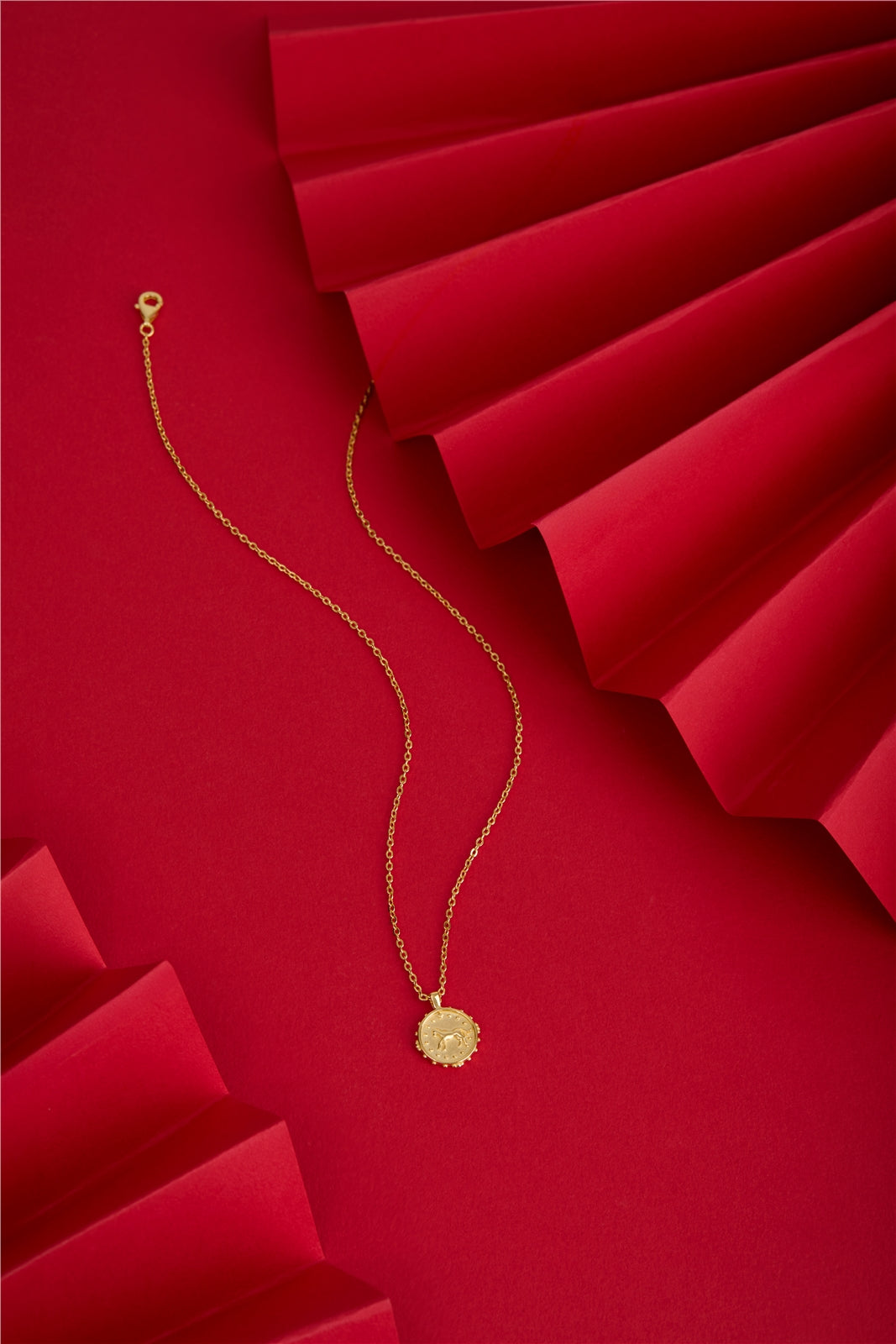 Argento Gold 14k Horse Coin Necklace
