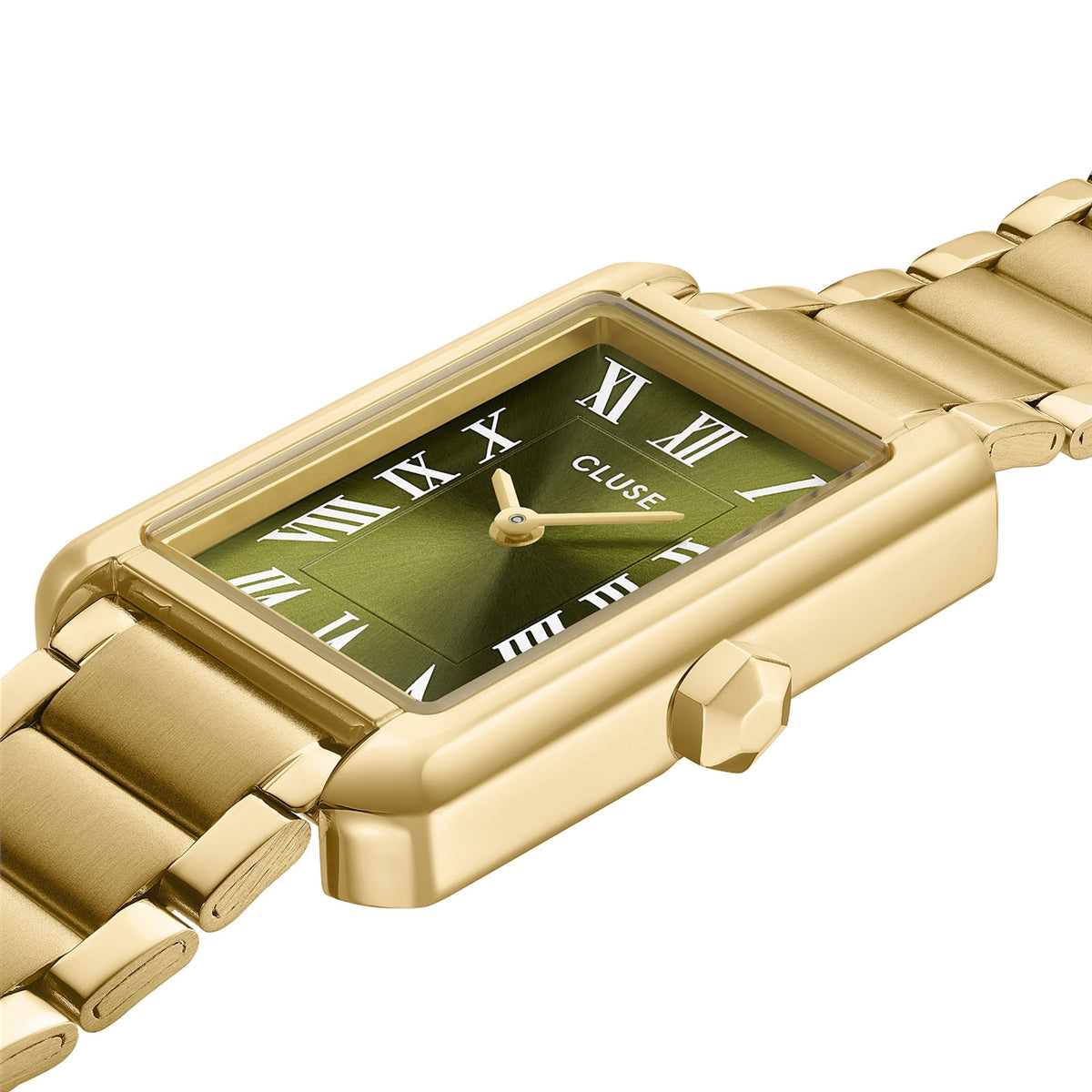 CLUSE Gold Belisenna Olive Watch