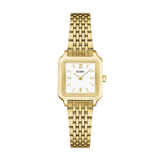 CLUSE Gold Gracieuse Mini White Watch