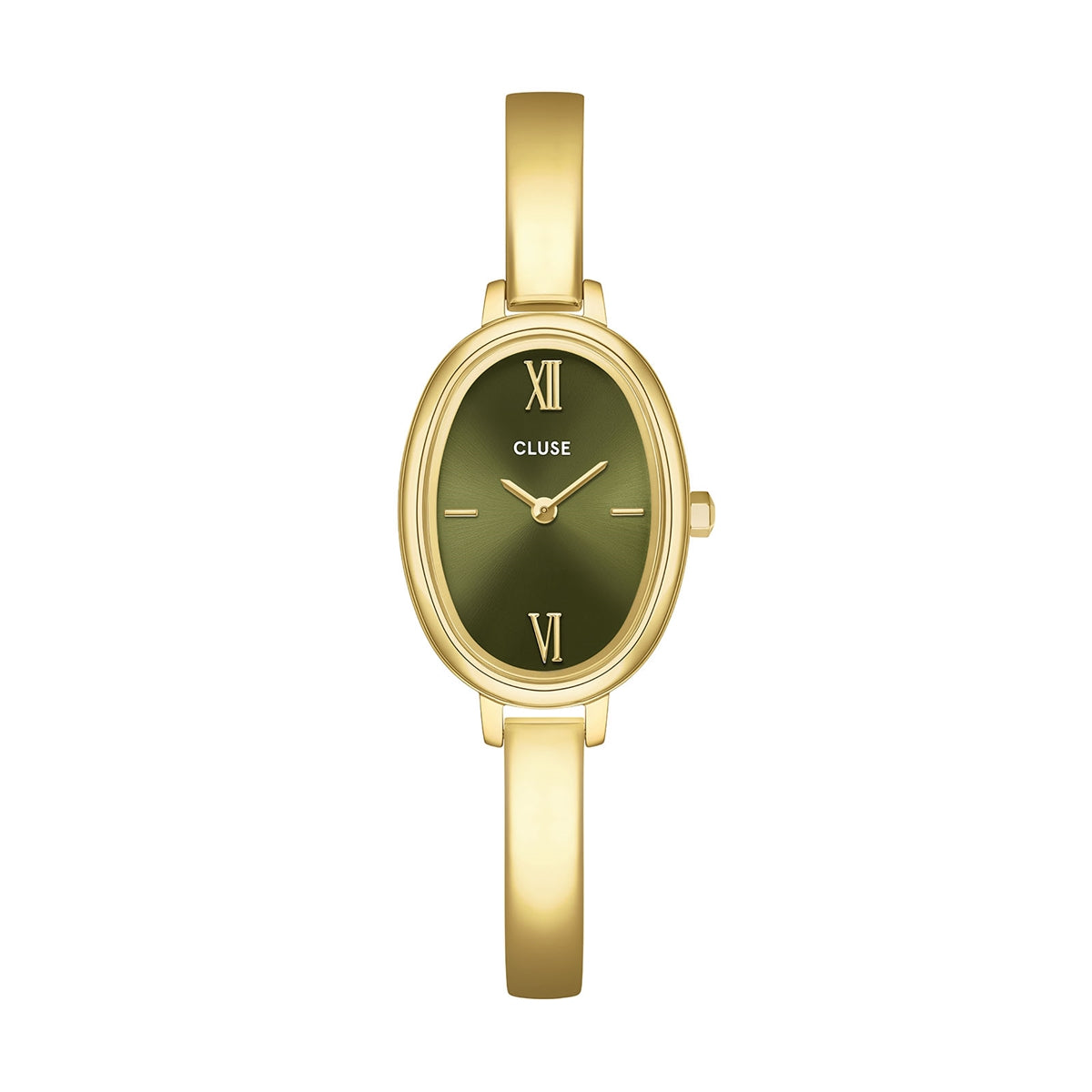 CLUSE Gold L'Ovale Olive Watch