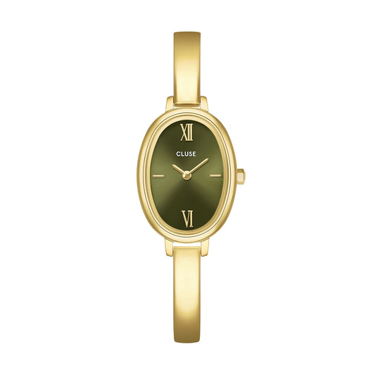 CLUSE Gold L'Ovale Olive Watch