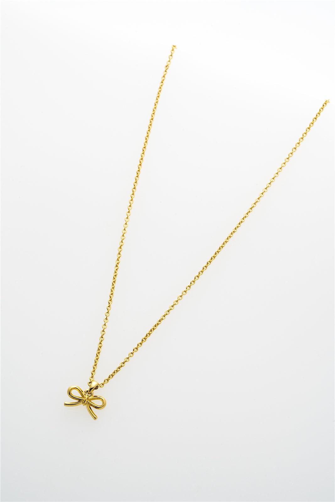 Ted Baker Gold Blaire Mini Metal Bow Necklace