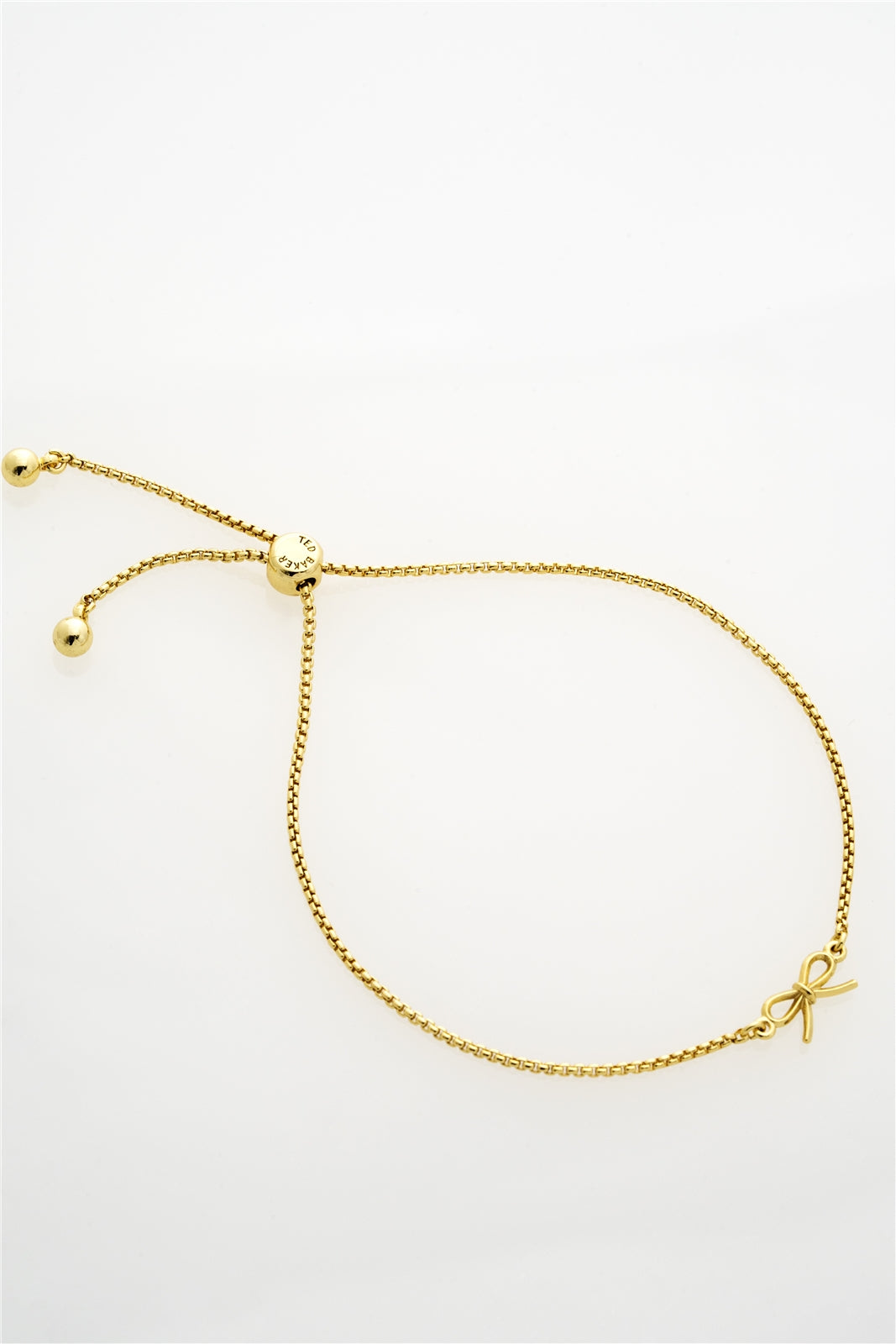 Ted Baker Gold Bridget Mini Metal Bow Slide Bracelet