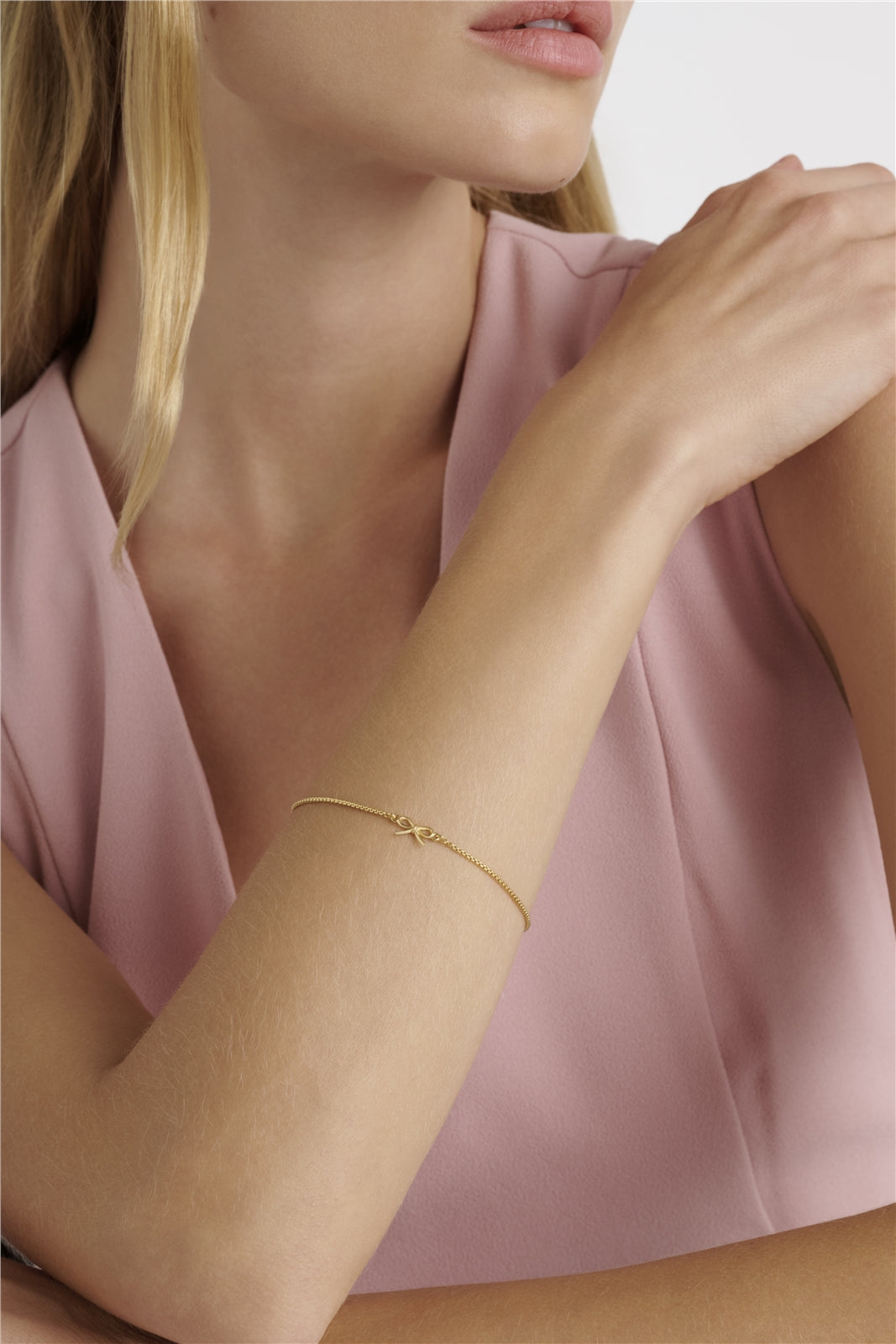 Ted Baker Gold Bridget Mini Metal Bow Slide Bracelet