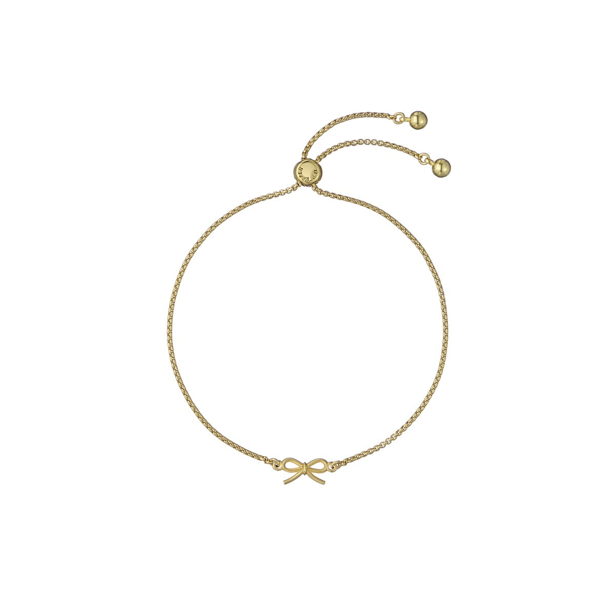 Ted Baker Gold Bridget Mini Metal Bow Slide Bracelet