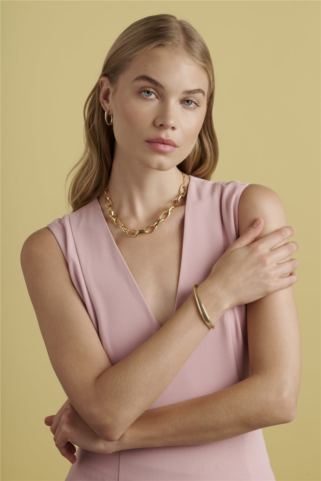 Ted Baker Gold Cova Contour Cuff Bangle