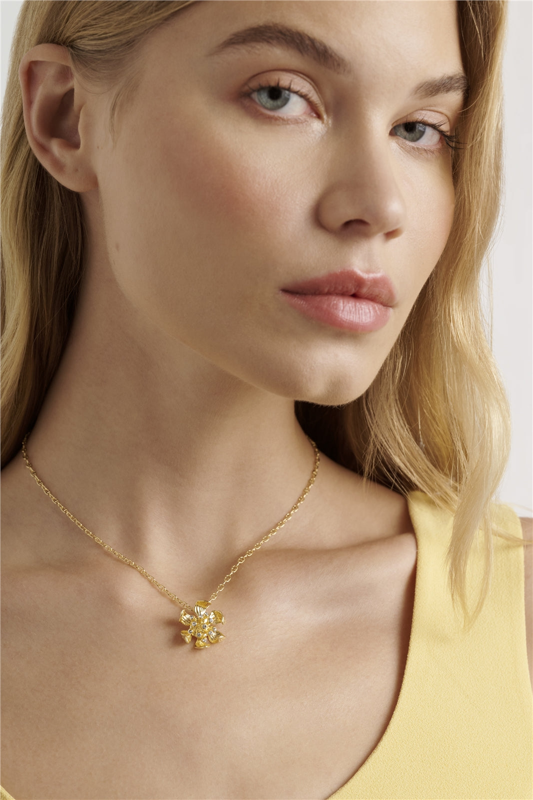 Ted Baker Gold Furina Furled Flower Necklace