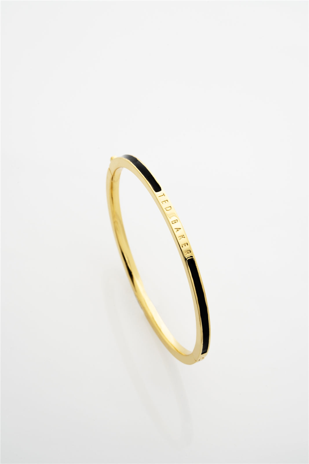 Ted Baker Gold Roley Black Enamel Bangle