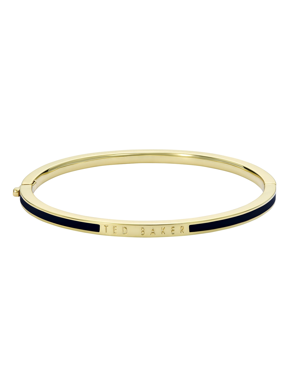 Ted Baker Gold Roley Black Enamel Bangle