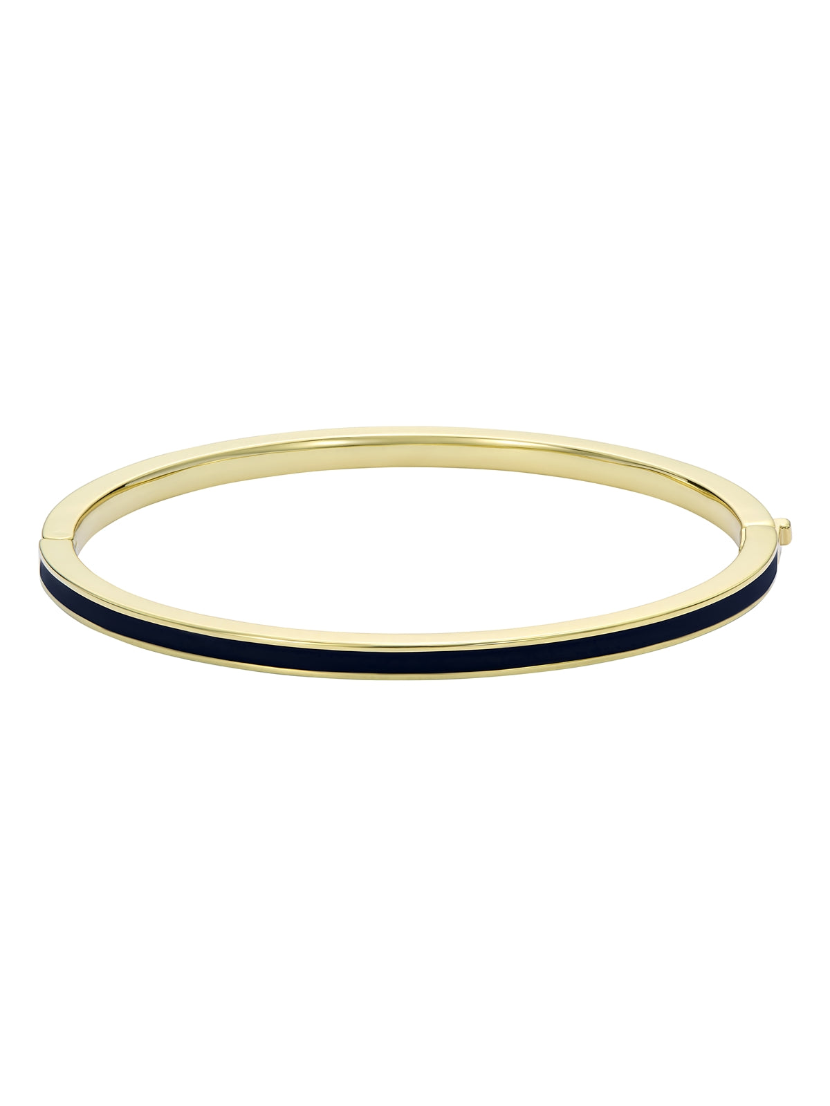 Ted Baker Gold Roley Black Enamel Bangle
