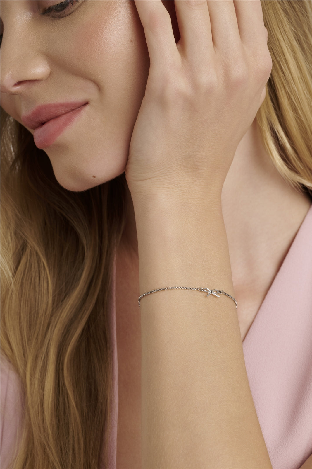 Ted Baker Silver Bridget Mini Metal Bow Slide Bracelet