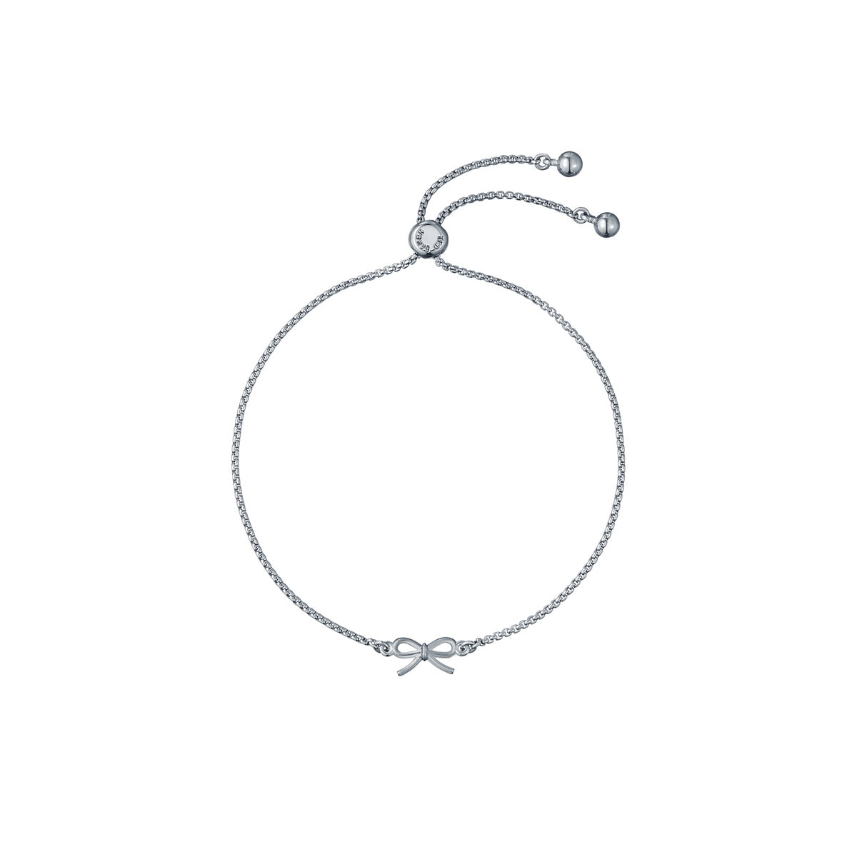 Ted Baker Silver Bridget Mini Metal Bow Slide Bracelet
