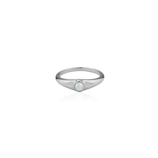 Seek + Find Purpose Silver Opal Ring