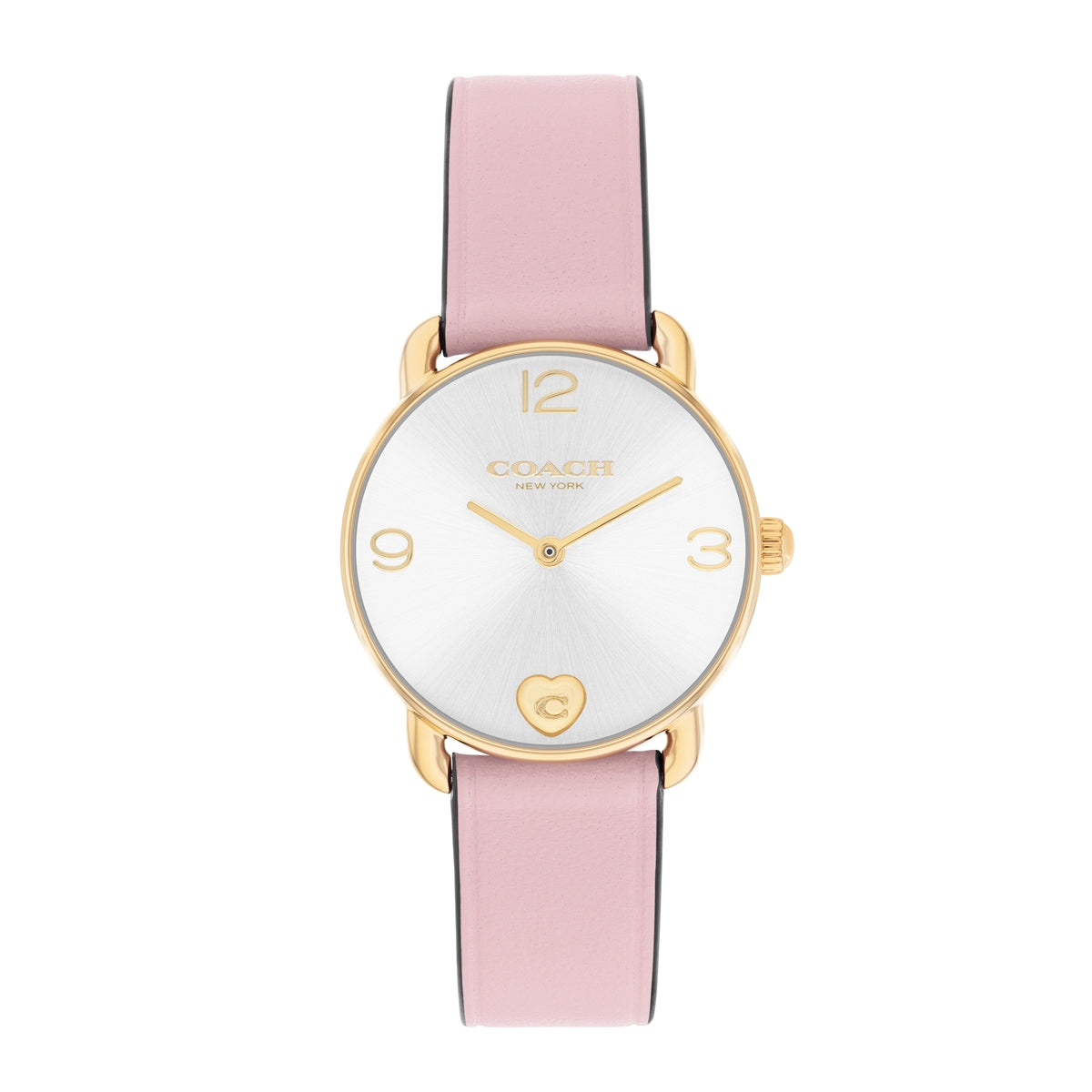 Coach Gold Elliot Pink Heart Bracelet Watch Gift Set