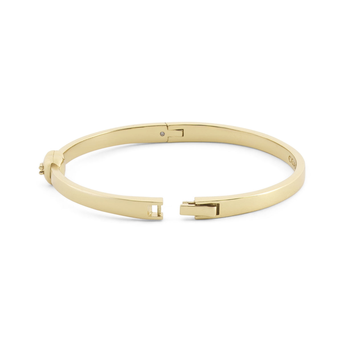 Coach Gold Heart Boxed Bangle