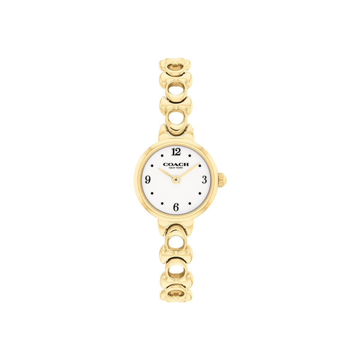 Coach Gold Iris Round Dial C Bracelet Watch