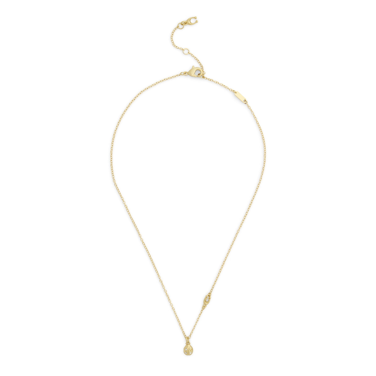 Coach Gold Ladybug Necklace